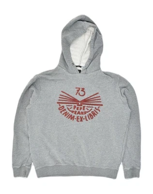 PEPE JEANS Mujer Gráfico Sudadera con Capucha Jersey Reino Unido 16 Grande Gris Algodón AC01 Foto 1 de 3