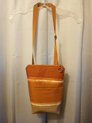 Nuevo Bolso Bandolera de Viaje Southwestern Cartera Cobre Marrón Sarape Rayas Foto 1 de 4