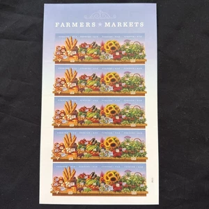4912-1915 Farmers Market Sheet of 20 Forever Stamps MNH 2014 - Picture 1 of 2