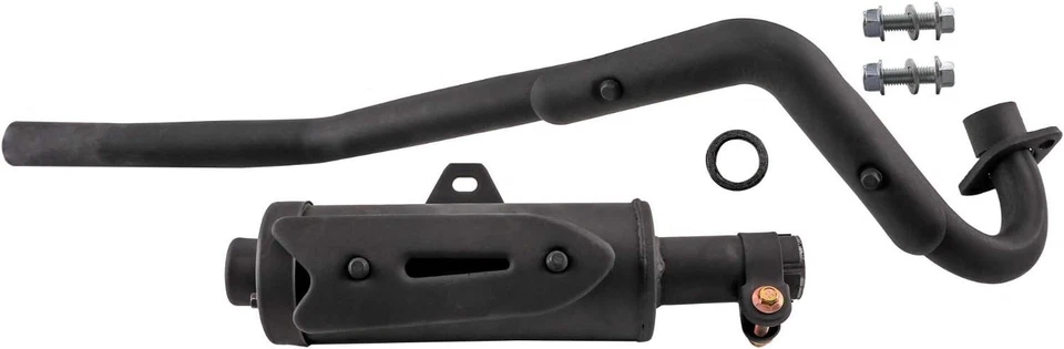 Tubo de escape silenciador 28mm para ATV Quad Go Kart 50cc 70cc 90cc 110 125cc - Imagem 1 de 4