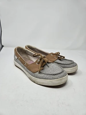 Zapatos de barco Keds para mujer wf60622 gris y marrón con cordones buen estado talla 10 Foto 1 de 4