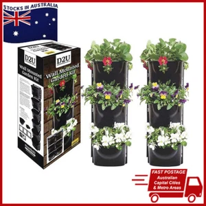 Wall Mounted Vertical Garden Plants Pots Kit Home Hanging Plant Herbs Flower Pot - Picture 1 of 9