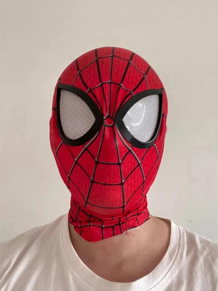 Качественный эластичный материал супер герой кино Spider Man 2 маска косплей костюм реквизит - Изображение 1 из 4
