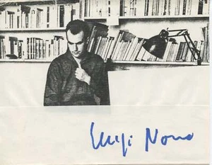 NONO, Luigi. (1924–1990): Signed Photograph - Picture 1 of 1