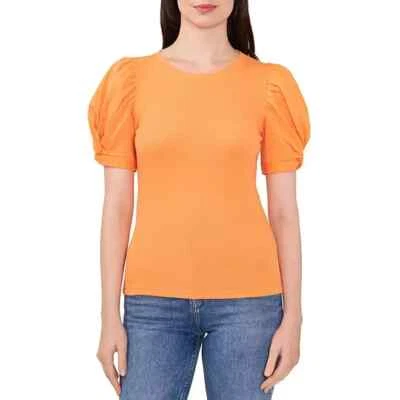 Blusa Vince Camuto feminina manga folhada costela tamanho tangerina tamanho XS SEM ETIQUETAS - Imagem 1 de 4