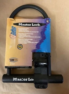 Master Lock U-lock With Carrier Bracket 8184DSG Weather Tough Bike Black - Picture 1 of 5