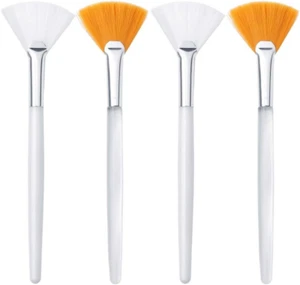 4 Pcs Face Mask Brush, Face Mask Applicator Brush Soft Facial Fan Brush for Mud - Picture 1 of 7
