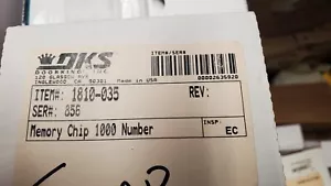 CHIP DE MEMORIA DOORKING 1810-035 1000 NÚMEROS ENTRADA NUEVO SELLADO - Imagen 1 de 2