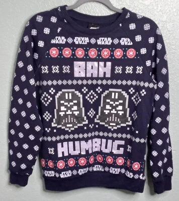 Star Wars Darth Vader Ugly Sweatshirt, Youth Small, A350 - Image 1 of 4