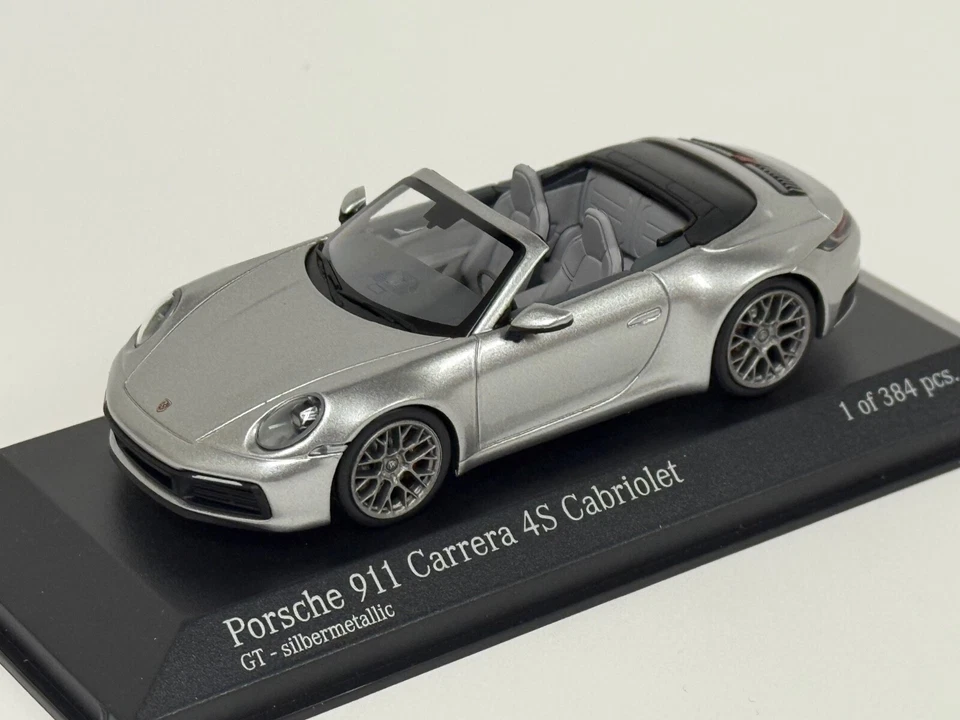 1/43 Minichamps Porsche 911 Carrera 4 S de 2019 en Silve 410 069330 BK129 Foto 1 de 4