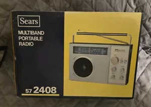 Radio Sears Boombox Serie SR2400 Multibanda AM FM TV 70S Modelo 472. 24080250 de colección - Imagen 1 de 14