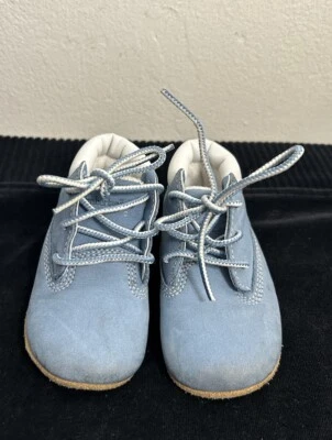 Timberland Niños Botines Zapatos Bebé Polvo Azul Talla 2 Foto 1 de 4