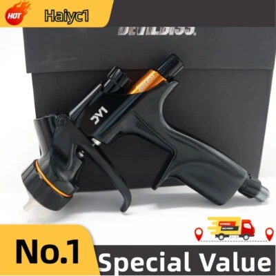 For Devilbiss DV1-B1+ 1.3mm 600ml Cup Car Basecoat Non Digital Gun Base Gun Foto 1 de 4