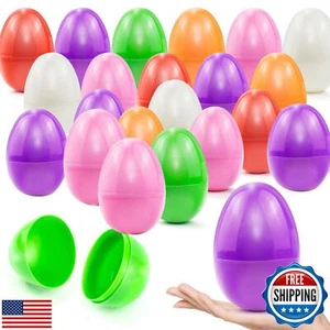 Milaloko Plastic 6 Color Easter Eggs for Kids for Easter Egg Hunting Game Par - Picture 1 of 5