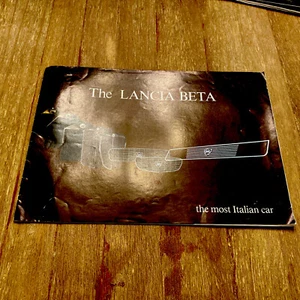 Lancia Beta Car Brochure UK market Beta Sedan  - Picture 1 of 4