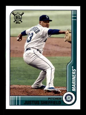 2021 Topps Big League #217 Justus Sheffield Seattle Mariners - Image 1 of 2