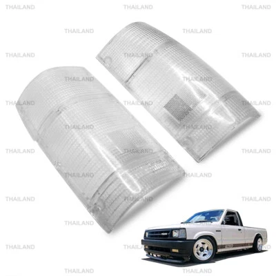Fits Mazda Magnum Bravo 1986 - '95 Pair Clear Rear Tail Light Lens Lenses Use - Image 1 of 4
