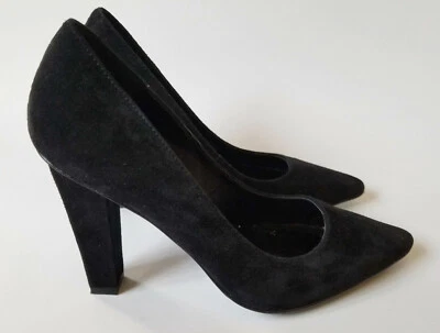 Zapatos de salón Diane Von Furstenberg DVF negros gamuza punta 8 Foto 1 de 4