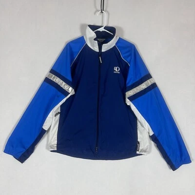 Pearl Izumi Zephrr Jacket Mens XL Full Zip Blue Reflective Colorblock Casual L/S - Image 1 of 4