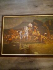 native american indian oil painting