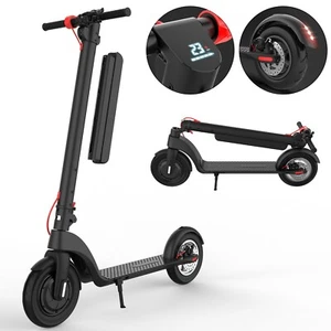 10in 350w X8 Folding Electric Scooter 15.5 MPH 28 Mile Range Lightweight bJCGqx - Picture 1 of 19