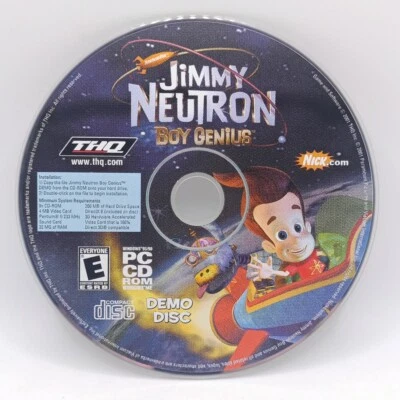 Jimmy Neutron Boy Genius - Demo Disc (PC, 2001) Disc Only THQ Games Windows - Image 1 of 2