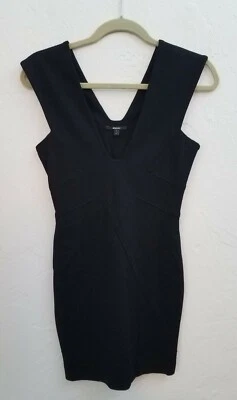 KIMBERLY ORVITZ WOMENS SZ SMALL BLACK SLEEVELESS SHORT SHEATH DRESS BODYCON  - Image 1 of 4