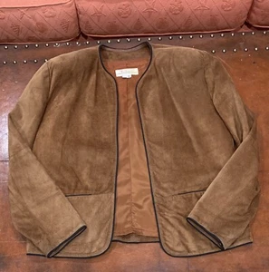 Talbots Petite Collection Damen Echtleder Wildleder Jacke 8P - Bild 1 von 12