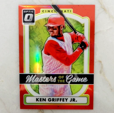 Ken Griffey Jr 2017 Panini OPTIC Masters Of The Game MG12 RED PRIZM   /99 - Image 1 of 2