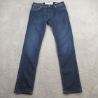 Jacob Cohen Mens 688 Comfort Jeans size 33 x 34 Slim Fit Stretch Blue Denim