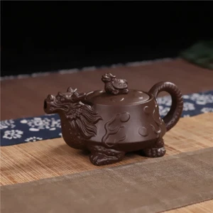 Chinese Yixing Zisha Clay Pottery Teapot Dragon Turtle Shape Clay Pot 170 cc - Picture 1 of 5