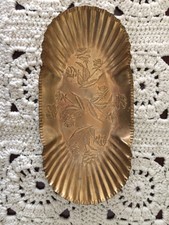 Aluminum Farber & Shlevin Candy Dish/Basket,rose pattern