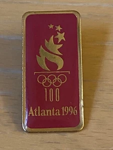 ATLANTA 1996  - RED OLYMPIC  LOGO PIN , - Picture 1 of 1