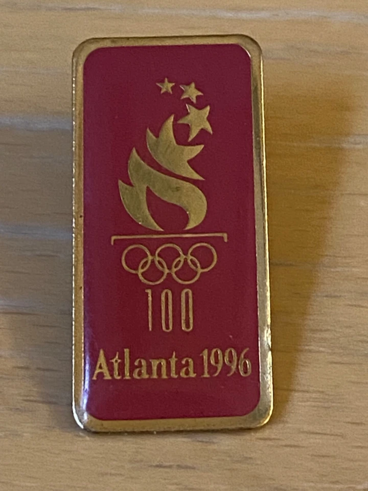 ATLANTA 1996  - RED OLYMPIC  LOGO PIN , - Image 1 of 1
