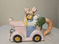 Fitz and Floyd Heather & Hyacinth Bunny Rabbit Lidded Candle Cup NIB Fitz and Floyd Heather & Hyacinth Bunny Rabbit Lidded Candle Cup NIB