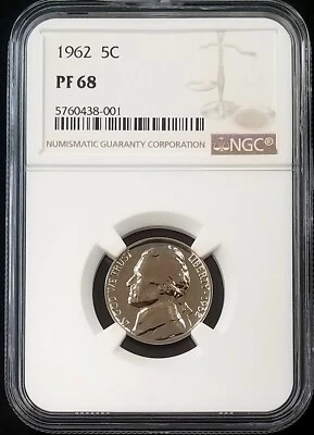 1962 Proof Jefferson Nickel certified PF 68 by NGC! - Image 1 of 4