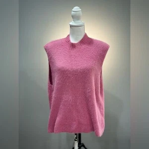 Pink Old Navy Mock Neck Eyelash Sweater Size XL EUC - Picture 1 of 7