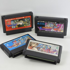 FAMICOM Lot of 4 DRAGON QUEST 1 2 3 4 SET Nintendo FC Japan Cartridge fc