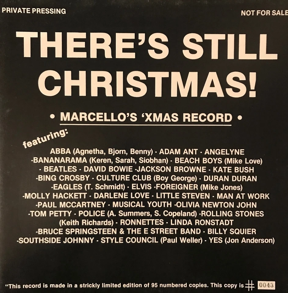 STILL XMAS LP BEATLES SPRINGSTEEN ELVIS BOWIE THE POLICE OLIVIA NEWTON-JOHN ABBA - Image 1 of 1