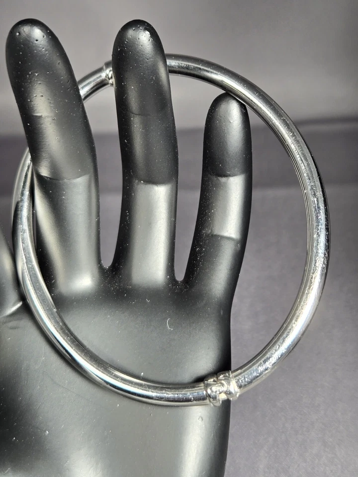   PULSERA ITALIANA PLATA MILOR 5mm Hueca 11.4G Puede Caber 8 En Muñeca  Foto 1 de 4