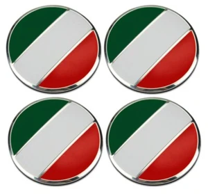 4er Set hochwertige Aufkleber Nabenkappen Italien Flagge│ Ø 56mm │Italia Flag NA - Bild 1 von 7