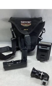 Lote Mixto de Accesorios para Cámara Olympus Flash Winder Variimagini Buscador Estuche Tamrac - Imagen 1 de 9