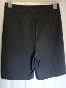 Women BERMUDA SHORTS 3X(22) Stretch Waist w/tie SLEEP PANTS Black Athletic Works - Picture 1 of 4