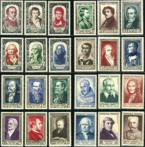 France #B249-54 #B258-63 #B267-72 #B276-81 Semi-Postal Stamp Collection MLH OG - Picture 1 of 1