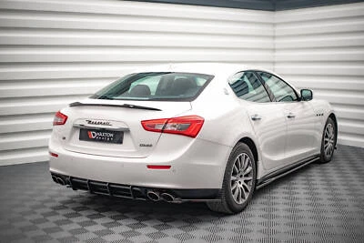 Difusor de aproximación trasero Street Pro adecuado para Maserati Ghibli Mk3 negro - Imagen 1 de 4