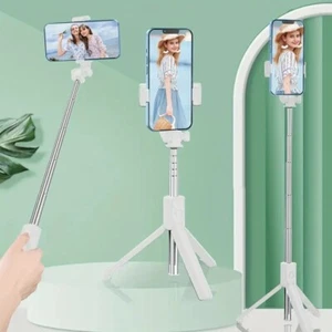 Selfie Stick Tripod Bluetooth Wireless Remote Cellphone Mount Holder Stand - Picture 1 of 14