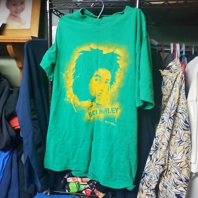 Camisa gráfica vintage Y2K 2005 Zion Rootswear Bob Marley para hombre pequeña Foto 1 de 4