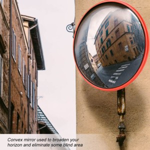 Convex Road Mirror for Road Safety Wide Angle Premium Convex Traffic Mirror Convex Mirror Parabolic Mirror for Indoor Garage Wide Angle Lens 30cm