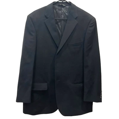 42R PRONTO UOMO Couture Wool Silk Cashmere Sport Coat Blazer Jacket Black NEW B - Image 1 of 4
