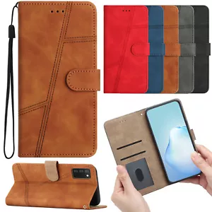 Custodia cellulare flip PU pelle wallet custodia libro cover custodia protettiva astuccio guscio Y - Foto 1 di 61